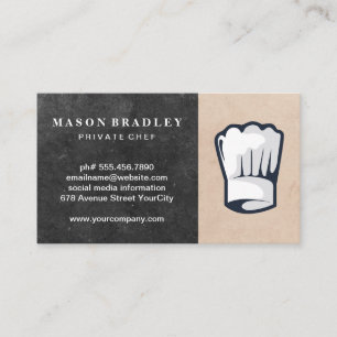 Chef   Restaurant Owner Business Card
