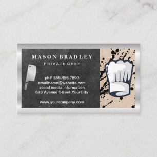 Chef   Restaurant Owner   Food Industry Business Card