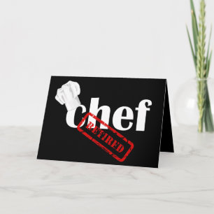 Chef Retirement Greeting Card