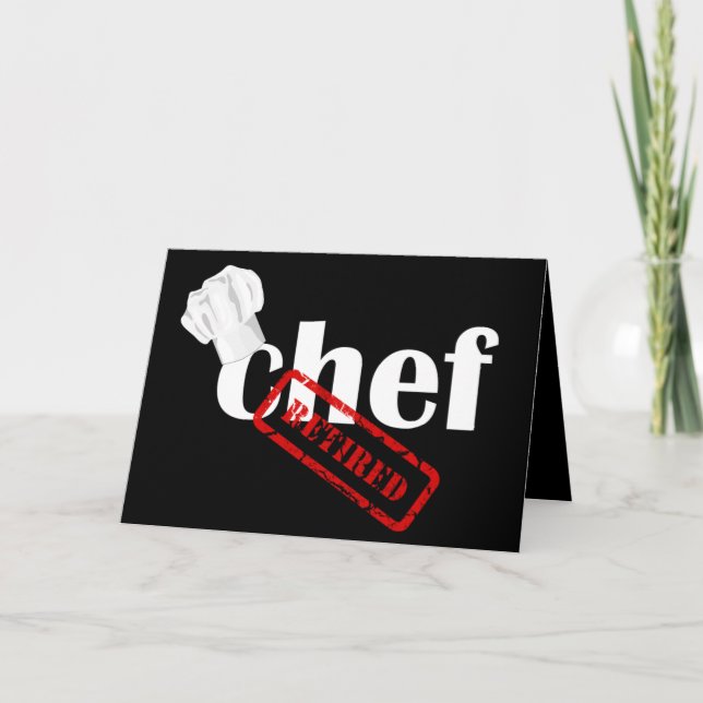 Chef Retirement Greeting Card (Front)
