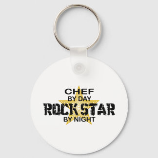 Chef Rock Star by Night Key Ring