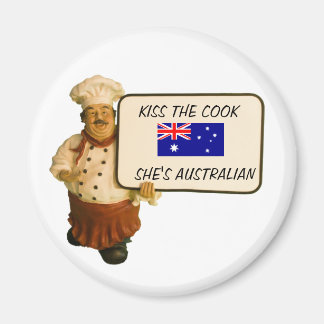 Chef Says Kiss The Cook Magnet