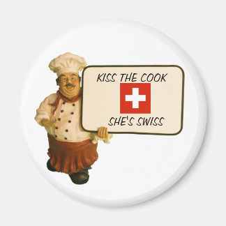 Chef Says Kiss The Cook Magnet