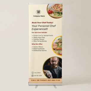 Chef Services Vertical Retractable Banner