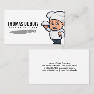 Chef Serving Platter   Chef Knife Business Card