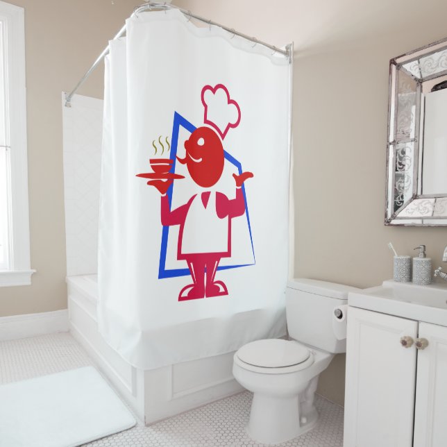 Chef Shower Curtain (In Situ)