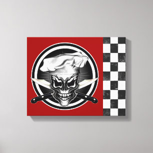 Chef Skull 1 Canvas Print