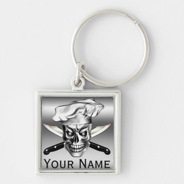 Chef Skull 3.1 Key Ring (Front)