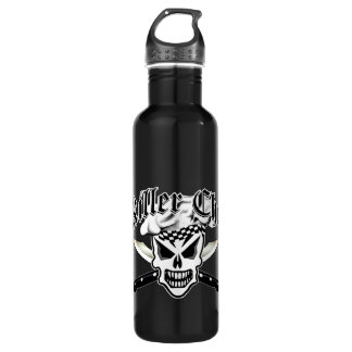Chef Skull and Crossed Chef Knives 2 710 Ml Water Bottle