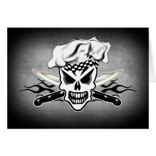 Chef Skull and Flaming Chef Knives 2