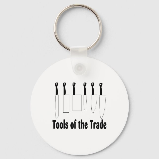 Chef Tools of the Trade Knives Key Ring (Front)