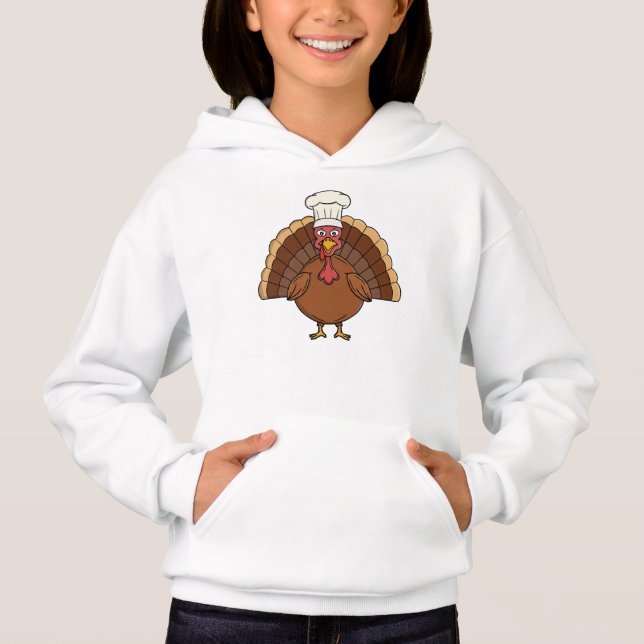 Chef Turkey Cartoon Thanksgiving (Front)