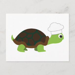 Chef Turtle Postcard