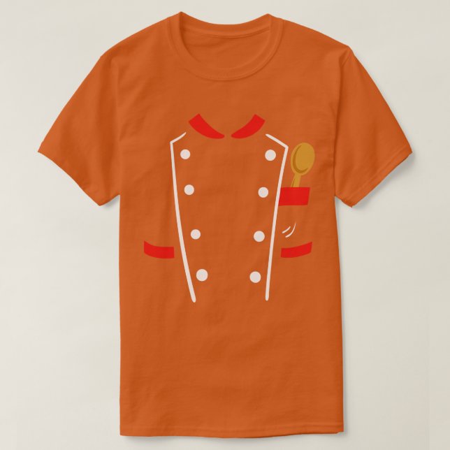 Chef Uniform Cook Cooking T-Shirt (Design Front)