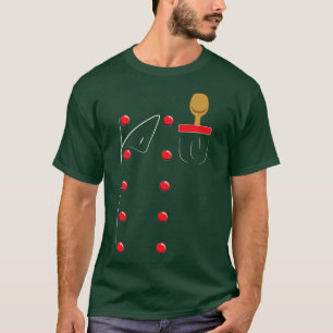 Chef Uniform Jacket Faux Cook CookingT-Shirt T-Shirt