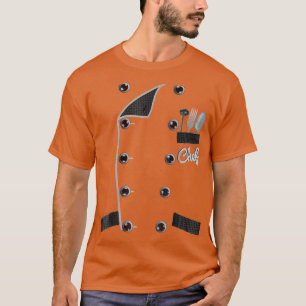 Chef Uniform Jacket Faux Funny Co for Cong  T-Shirt