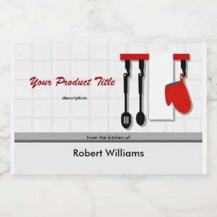 Chef Utensils From the Kitchen Of Product Food Label