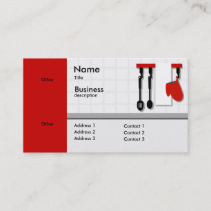 Chef Utensils Kitchen Business Card