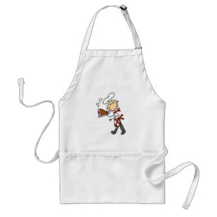 Chef with Baked Ham Apron