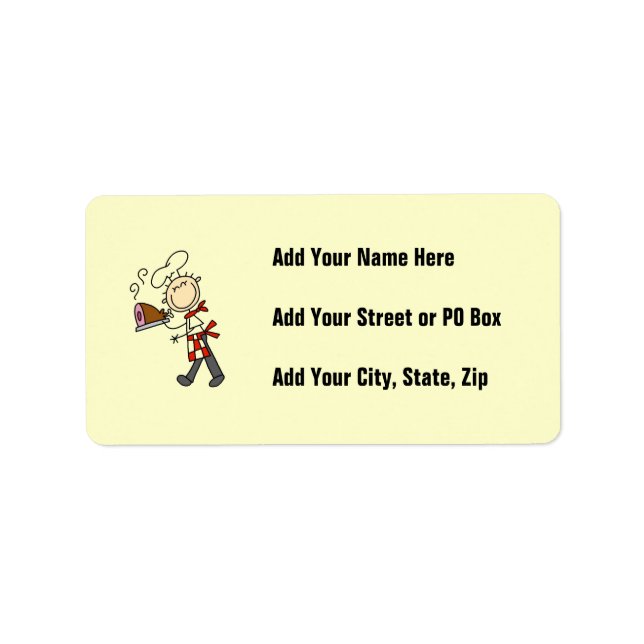 Chef With Baked Ham Label (Front)