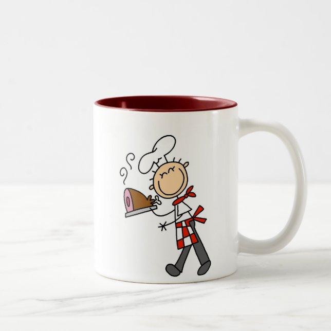 Chef with Baked Ham  Mug (Right)