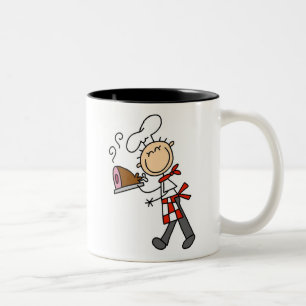 Chef With Baked Ham Two-Tone Coffee Mug