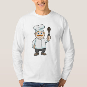 Chef with Chef's hat & Soup spoon T-Shirt