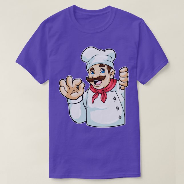 Chef with Chefs hat T-Shirt (Design Front)
