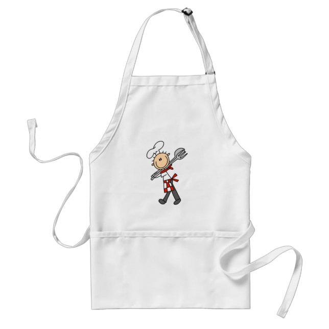 Chef with Salad Tongs Apron (Front)