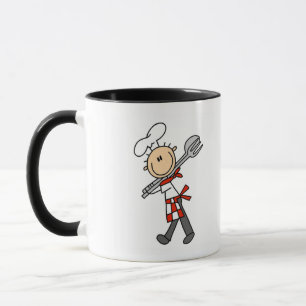Chef with Salad Tongs Tshirts and Gifts Mug
