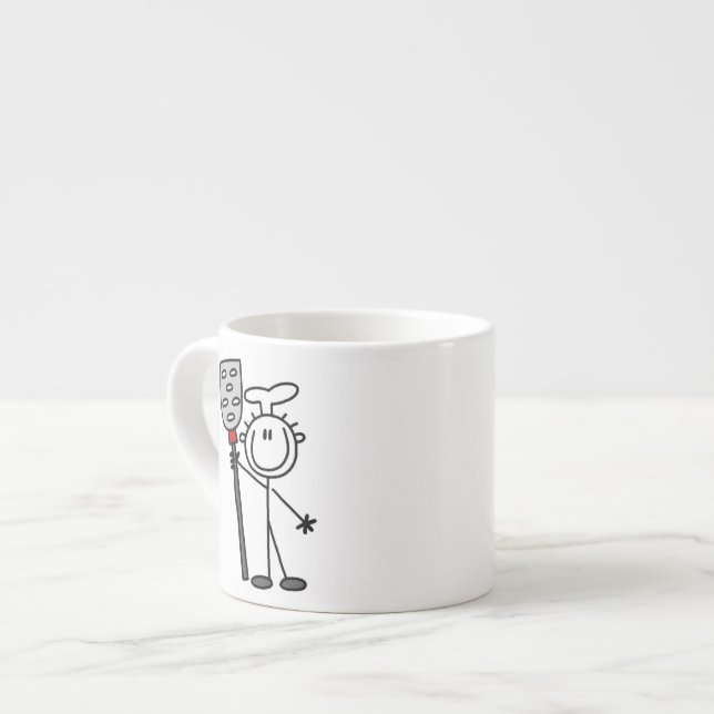 Chef With Spatula Espresso Cup (Front Left)