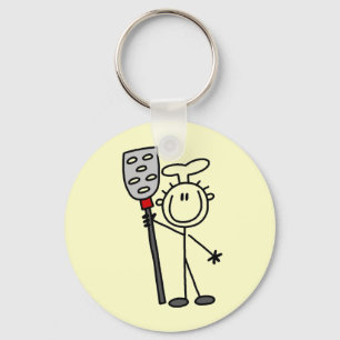 Chef With Spatula Key Ring