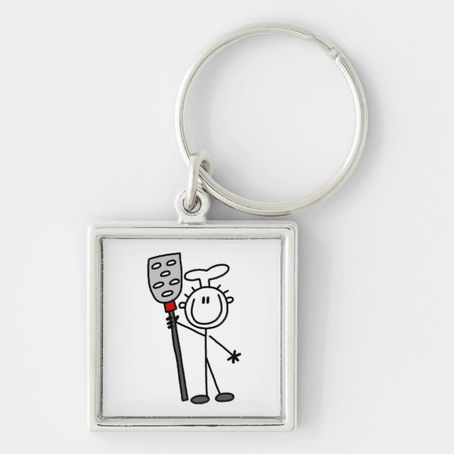 Chef With Spatula Key Ring (Front)