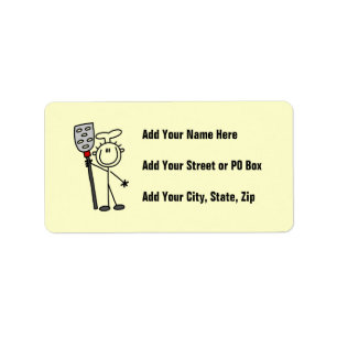 Chef With Spatula Label