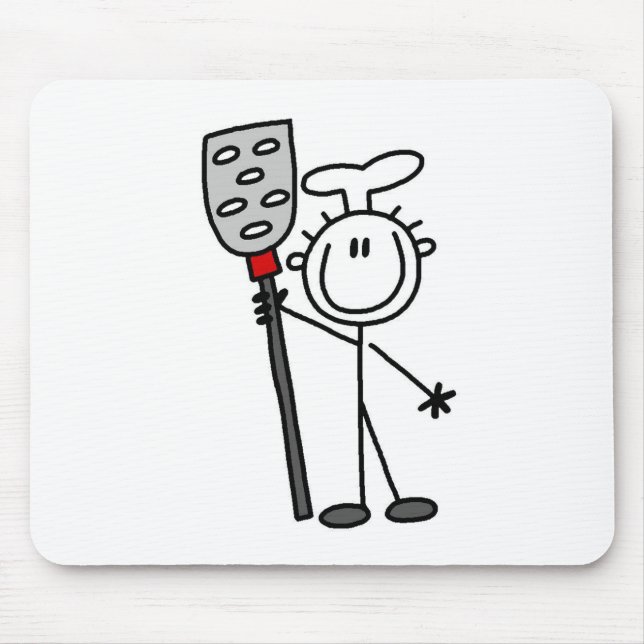 Chef With Spatula Mouse Mat (Front)