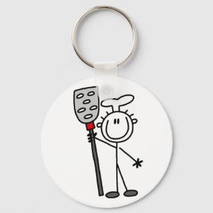Chef with Spatula Tshirts and Gifts Key Ring
