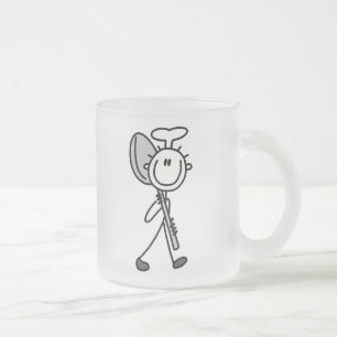Chef with Spoon Frosted Glass Coffee Mug