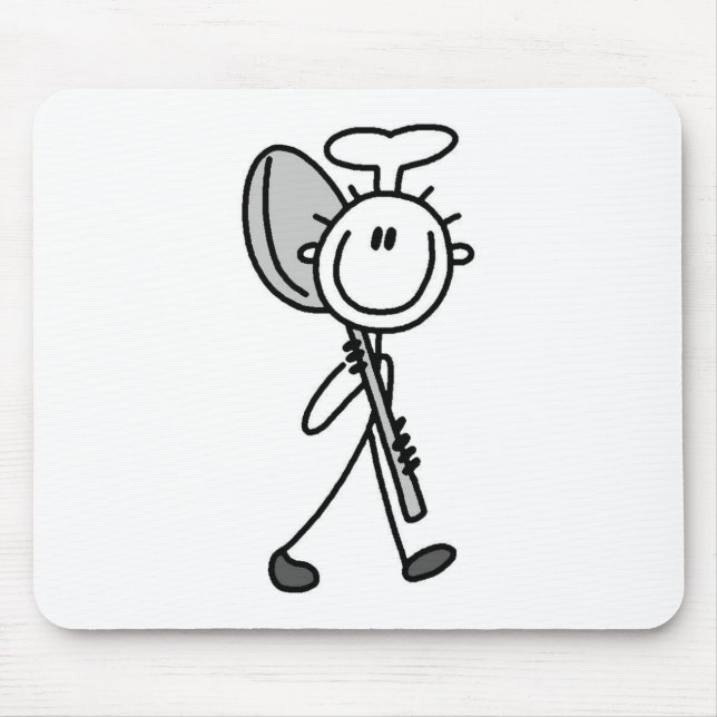 Chef With Spoon Mouse Mat (Front)