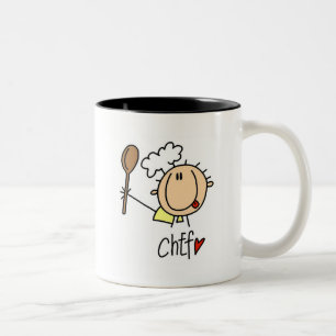 Chef With  Spoon Tshirts and Gifts Two-Tone Coffee Mug
