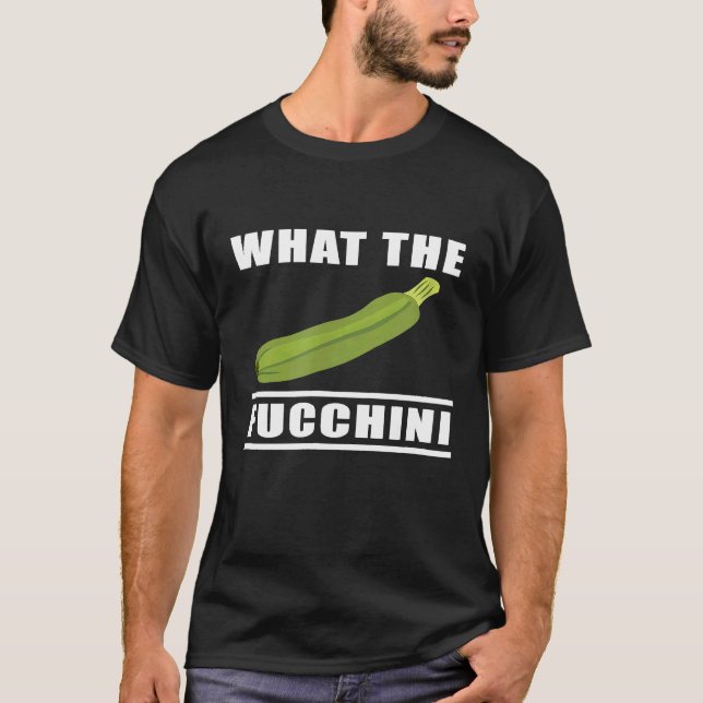Chef Women Men Fucchini Zucchini Courgette Cooking T-Shirt (Front)