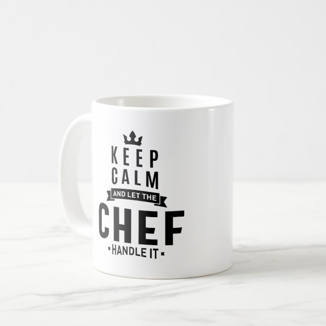 Chef Work Job Title Gift Coffee Mug (Front Left)