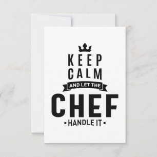 Chef Work Job Title Gift RSVP Card