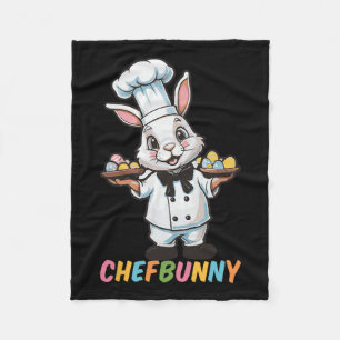 Chefbunny Cook Hare Funny Easter Day Men Women Eas Fleece Blanket