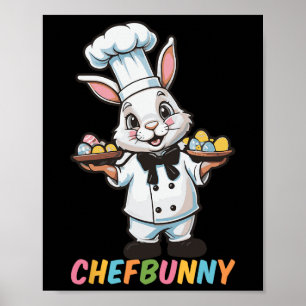Chefbunny Cook Hare Funny Easter Day Men Women Eas Poster