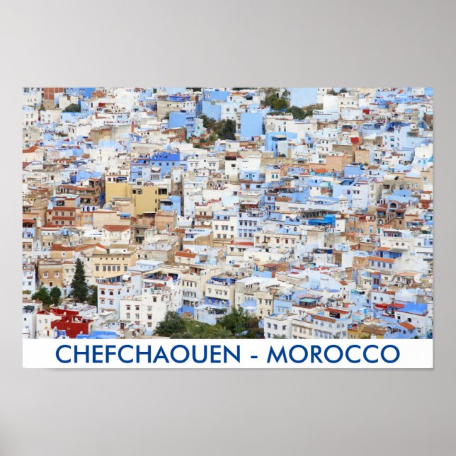 Chefchaouen, Morocco Poster (Front)