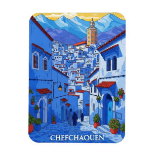 Chefchaouen Morocco Travel Magnet