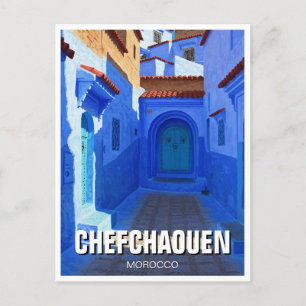 Chefchaouen Morocco Travel Postcard