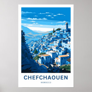 Chefchaouen Morocco Travel Print