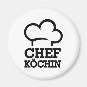Chefköchin Koch cook Magnet