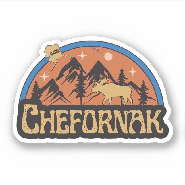 Chefornak, Alaska Sticker (Front)